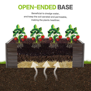 74.6"x35.4"x25" Raised Garden Bed Kit