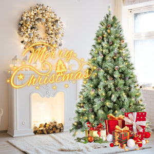 7.5FT Christmas Tree with 450 Warm Lights
