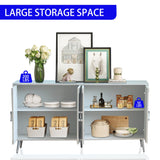 Modern Lacquered 4 Door Wooden Cabinet