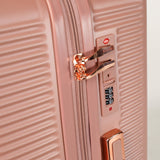 4-Piece Hard ABS Luggage Set with 360° Dual Rotating Wheels