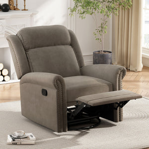 360 Degrees Swivel Recliner Manual Rocking With Adjustable Backrest