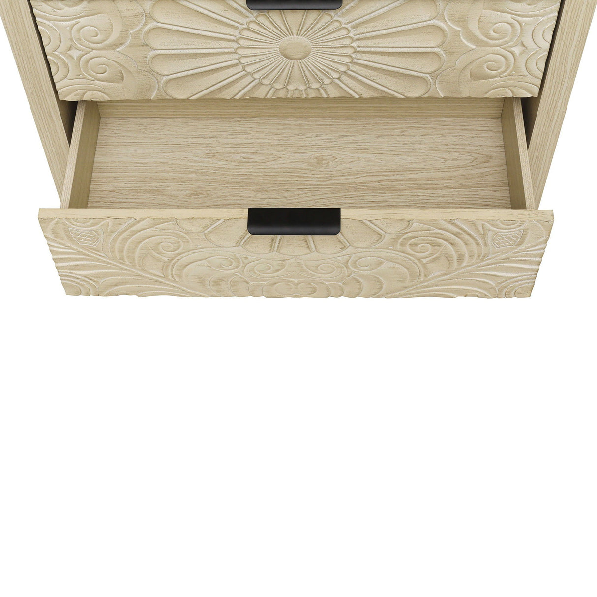 3 Drawer Cabinet, American Furniture, Suitable For Bedroom, Living Room, Study - Natural