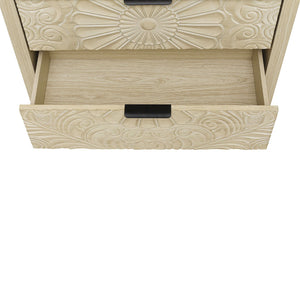 3 Drawer Cabinet, American Furniture, Suitable For Bedroom, Living Room, Study - Natural