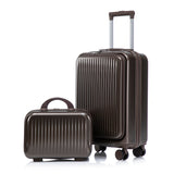 14' & 20' ABS Spinner Wheel Luggage Set with Cosmetic Case