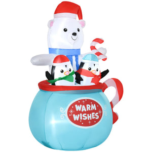Outsunny 5ft Christmas Inflatable Outdoor Decoration