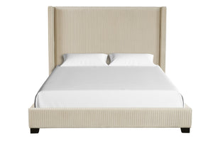 Upholstered Bed, Space-Saving Design