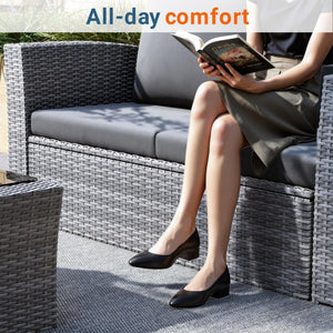 Modern Patio Set With Table And Cushions