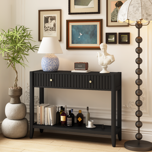 29.53" Tall Console Table with Drawers