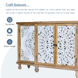 Hollow-Carved Accent Cabinenet