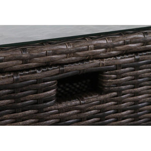 Modern Patio Rattan Sectional Set With Cushions