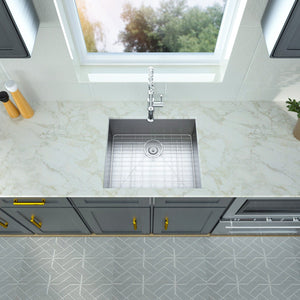 Modern Style Undermount Sink With Stainless Steel, Deep Single Bowl