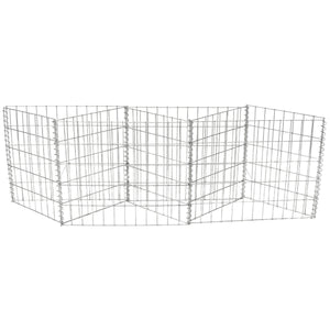 Galvanized Steel Gabion Basket with 3 Compartments