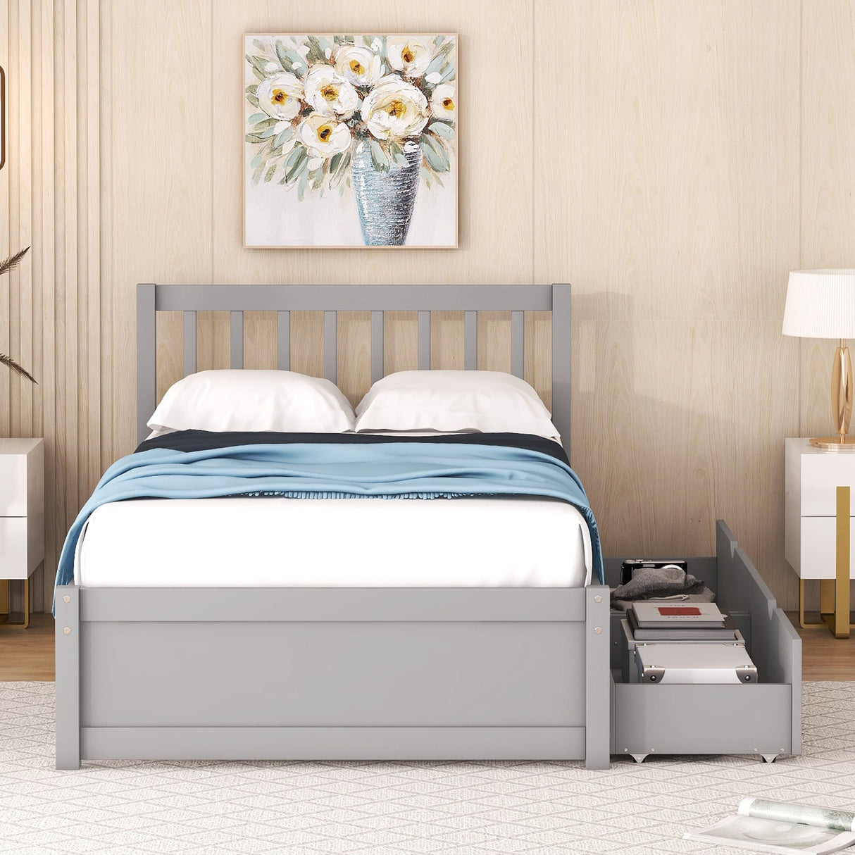 The Modern Storage Twin Bed Frame – Streamlined Design Meets Practical Elegance