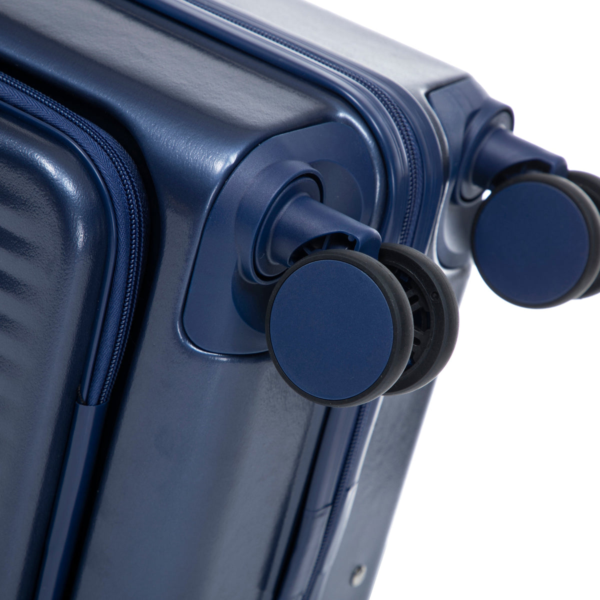 ABS Spinner Luggage Set with Combination Lock - Navy
