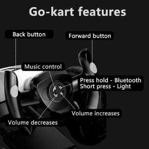 Electric Kids Pedal Go Kart With Adjustable Seat, Foldable Design