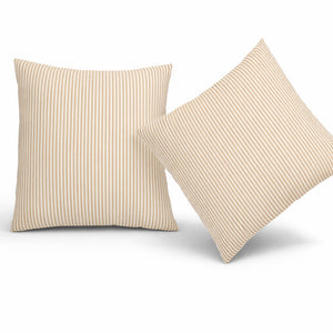 2 Pack Outdoor Throw Pillows, Waterproof & Fade-Resistant Patio Cushions (18x18 Inch)
