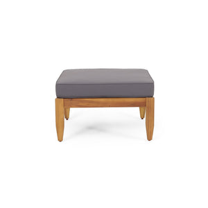 Bianca - Outdoor 3 Seater Sofa Chat Set With Ottoman - Teak