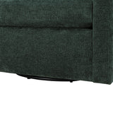 Sutton Light Grey Performance Fabric Swivel Barrel Chair
