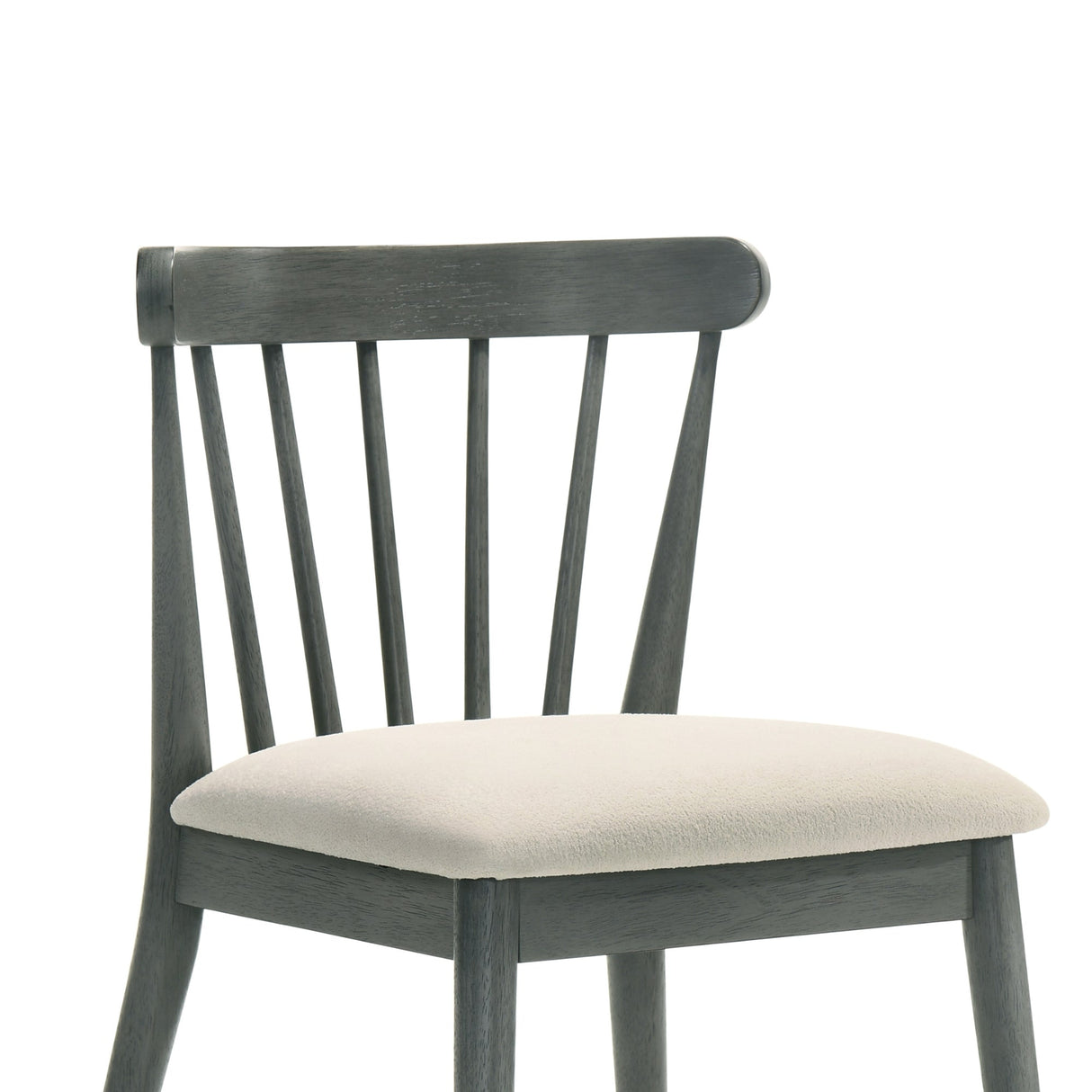 Modern Spindle Back Dining Chairs, Set of 2