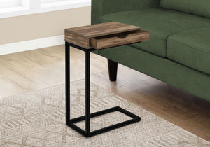 Accent Table, C-Shaped Contemporary Elegant Design