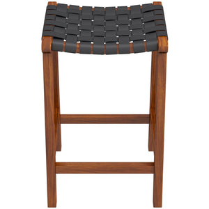 James - Mid-Century Modern Genuine Counter Stool