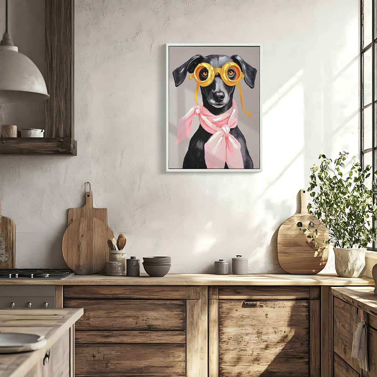 Vacation Day Puppy Wall Decor, Graphic Art Print on Wrapped Canvas