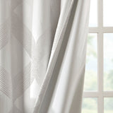 Ogee knitted jacquard total blackout curtain panel (only 1 pc panel)