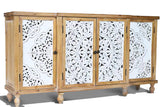 Hollow-Carved Accent Cabinenet
