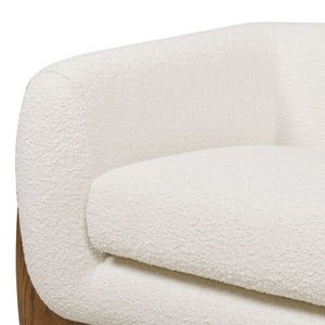 Sherpa Arm Chair with Removable Cushion - Black, White, Dark Green