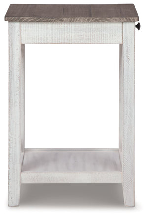 Adalane - Accent Table - White / Gray