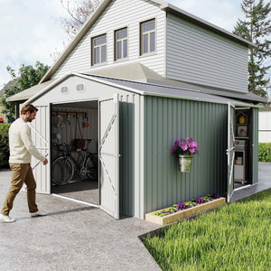 10x12 FT Outdoor Metal Storage Shed