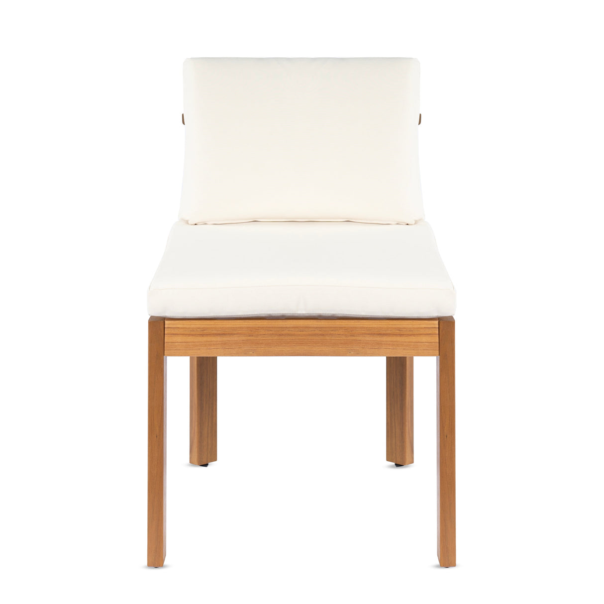 Acacia Wood Outdoor Dining Chair (Set of 2), Teak Finish Wood +