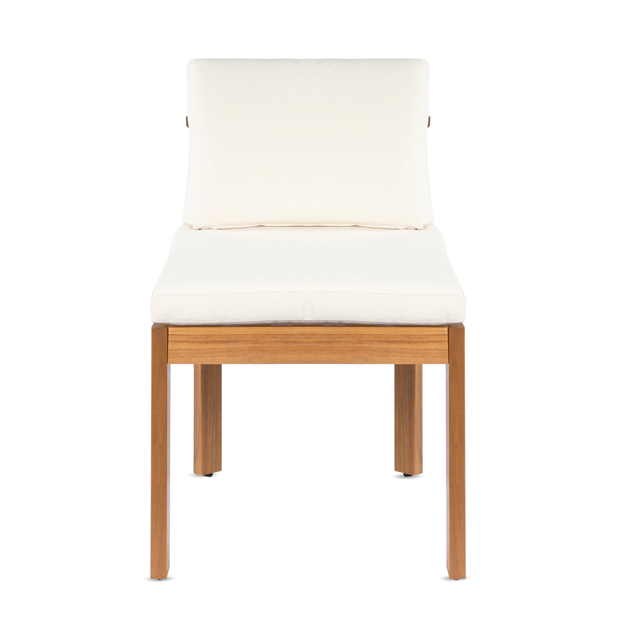Acacia Wood Outdoor Dining Chair (Set of 2), Teak Finish Wood +
