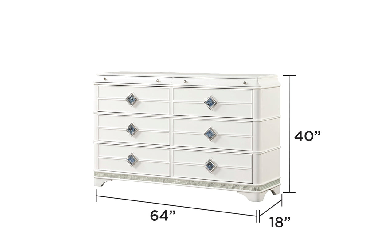 Laguna Modern Style 5 Piece King Upholstered Bedroom Set