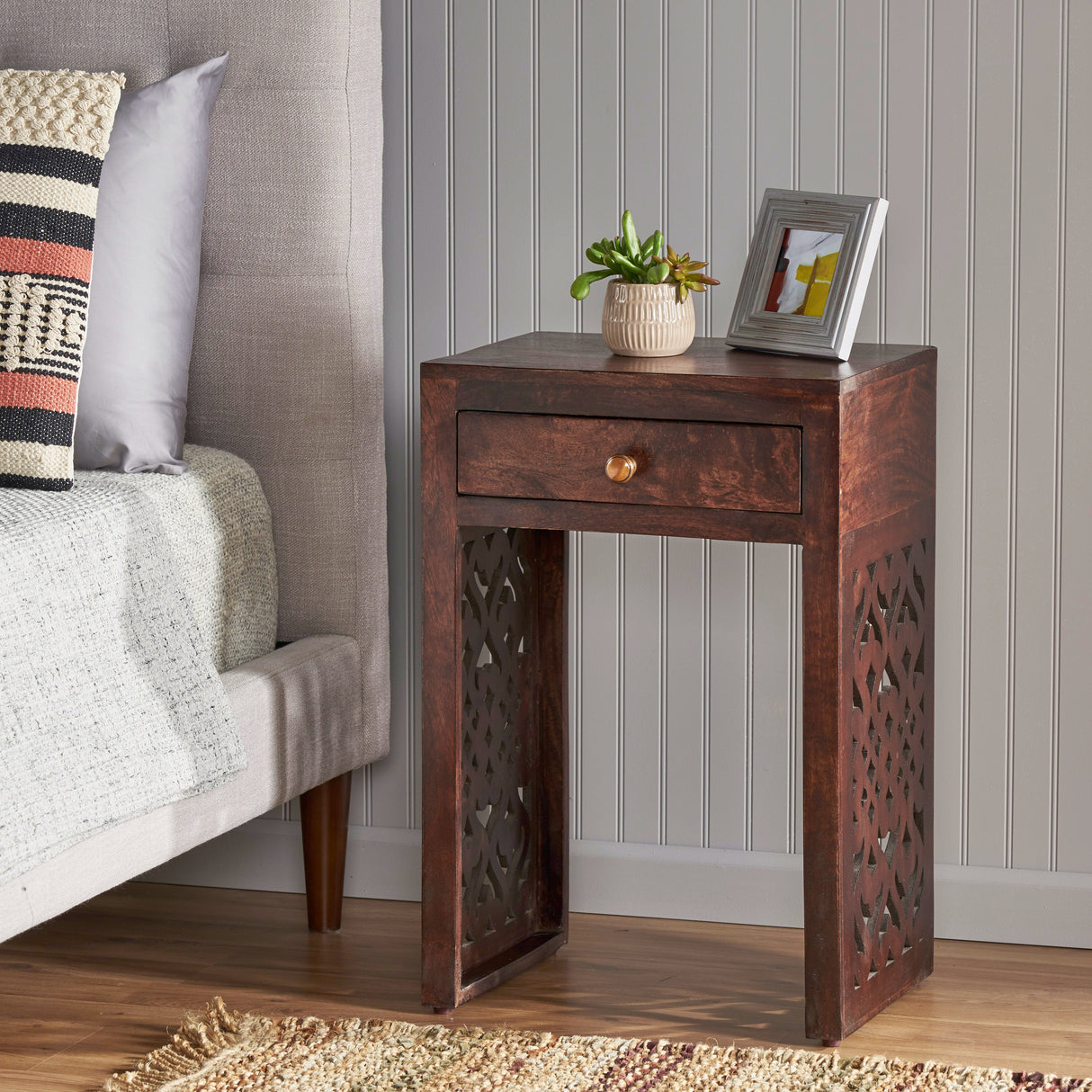 Carved Night Stand