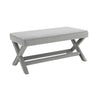 Comfort Double Bench Upholstered With X Crossed Legs