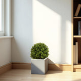 22in Boxwood Ball Shaped Artificial Topiary Shrubs Tree in Pot - 2pcs Set