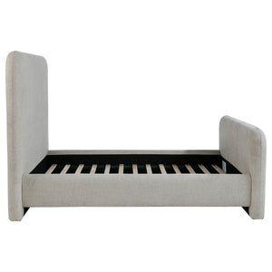 Wren Upholstered Queen Panel Bed Grey