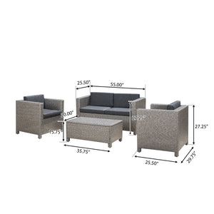 Puerta 4-Piece Outdoor Furniture Set by GigaTech