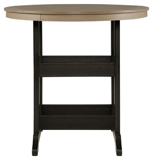 Fairen Trail - 5 Pc. - Dining Set with 4 Chairs - Black / Driftwood