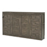 Murphy Bed With LED Light, Foldable Wall Bed Cabinet