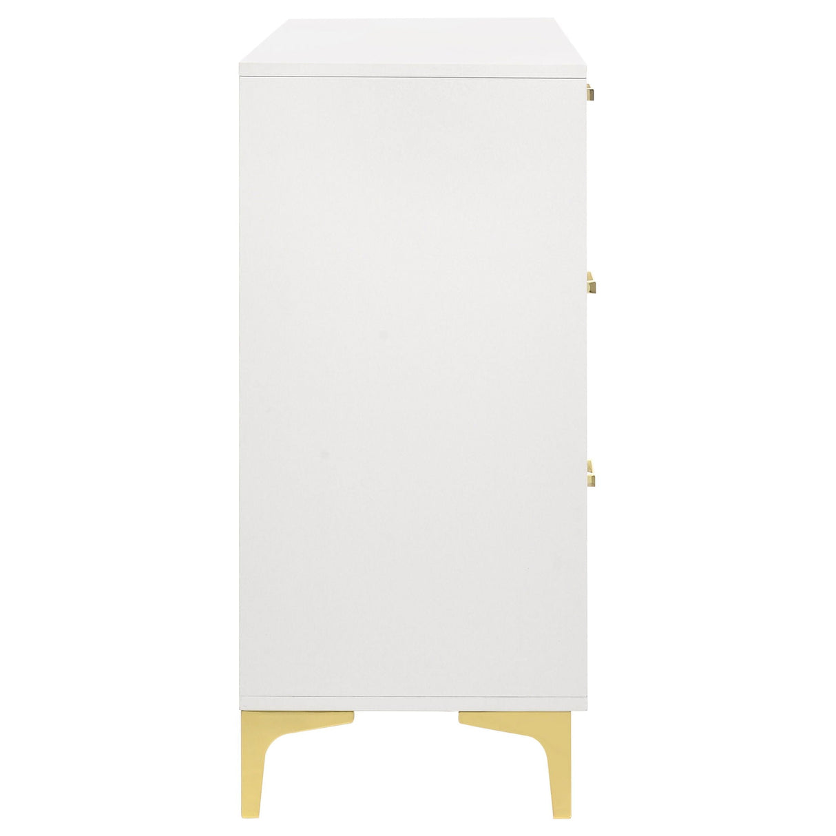 Karena - Rectangular 6 Drawer Dresser - White