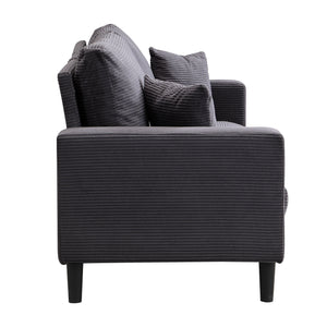 Modern Upholstered 2 Piece Sofa Set With 3 Seater And 2 Seater