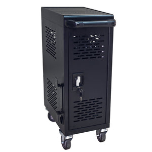 16 Bay Mobile School Charging Cart Station For book, Tablet And Laptop Computer With Power Strip Included