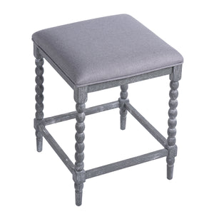 26" Counter Stools Set of 4 with Upholstered Seat