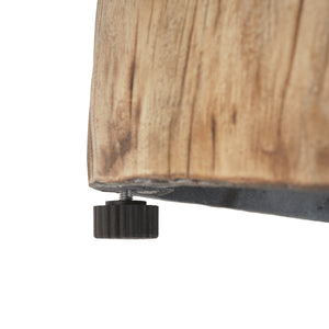 Patio MGO Propane Fire Pit, 30,000 BTU, Wood Pattern Brown