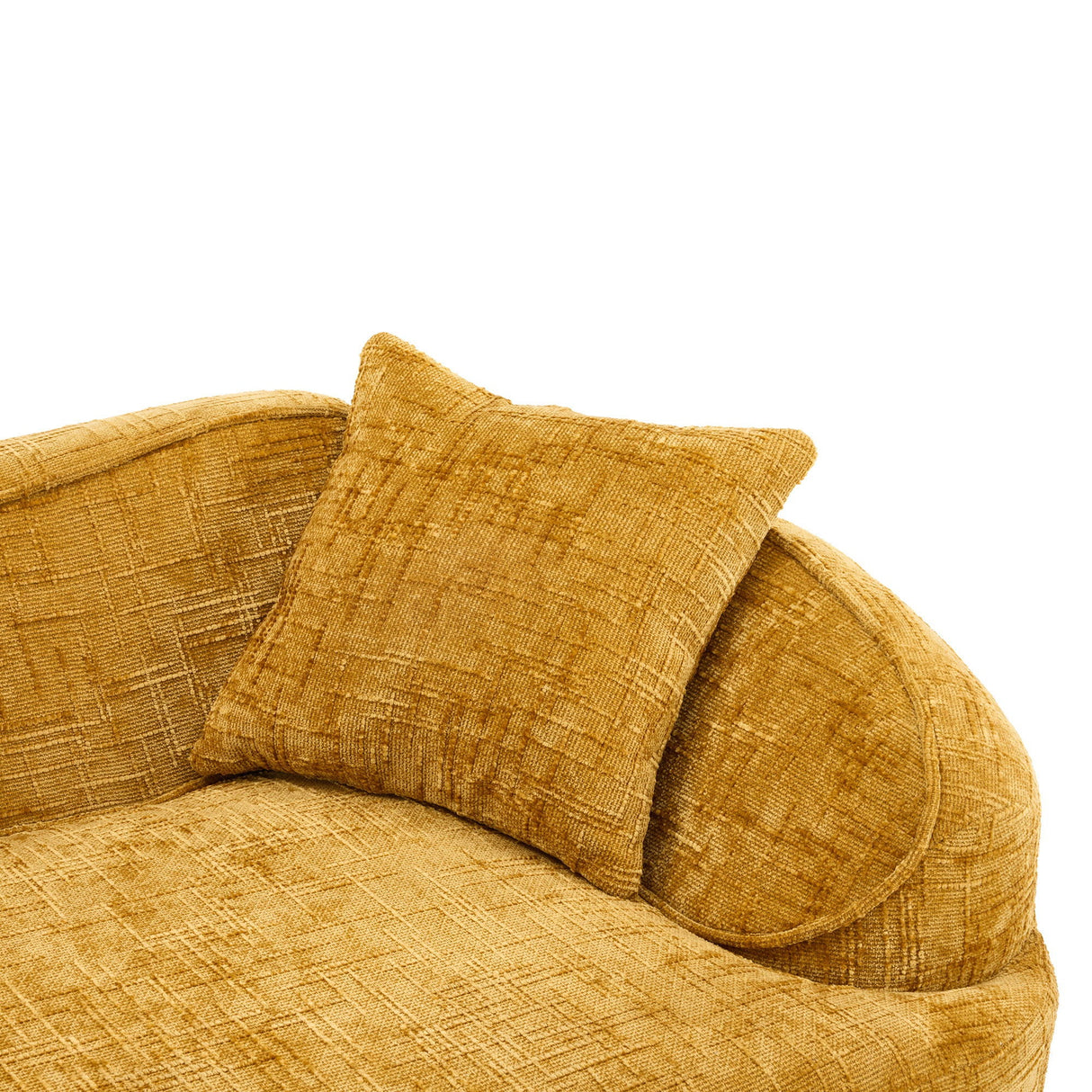 Curved Compressed Sofa, Nordic-Style Design For Living Room