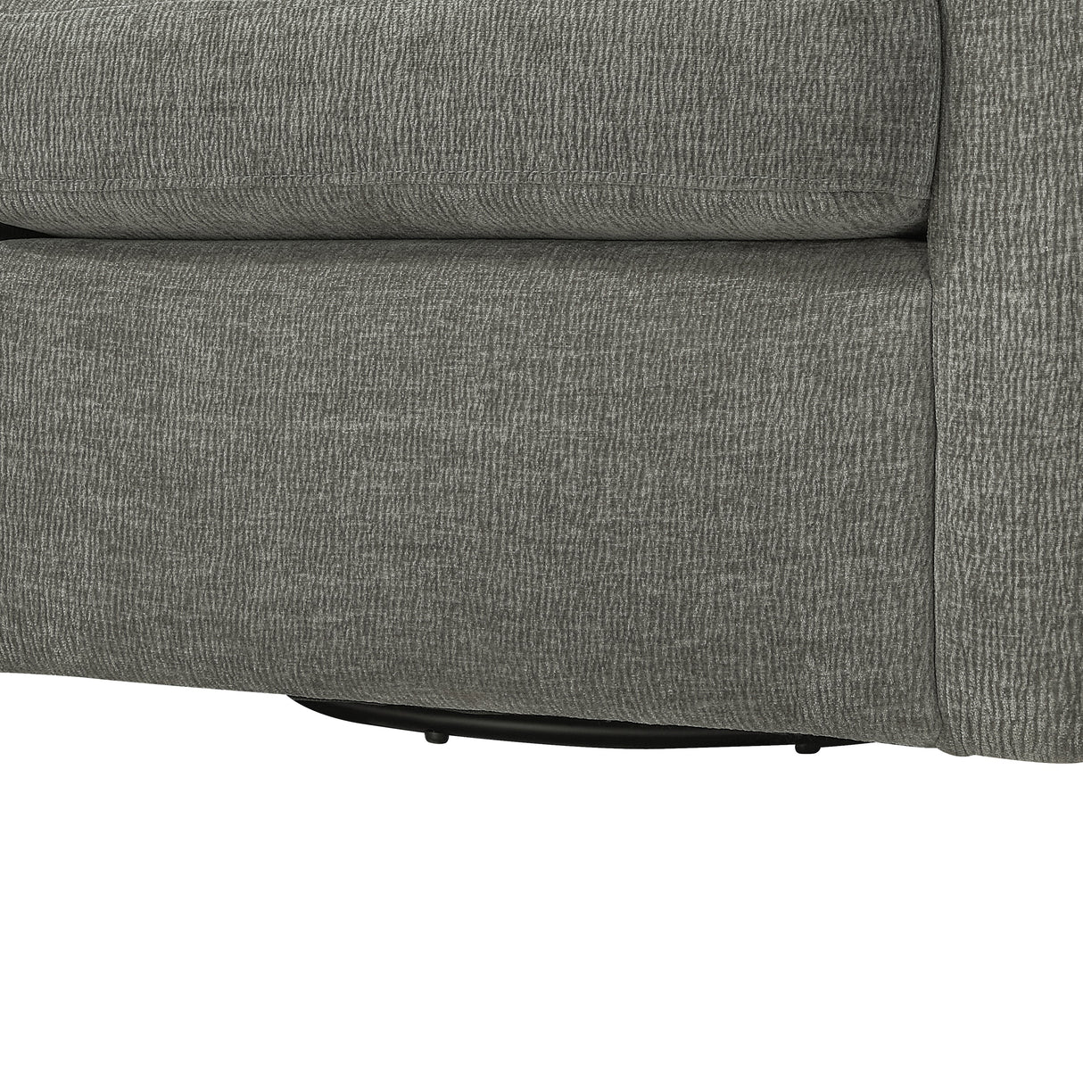 Sutton Light Grey Performance Fabric Swivel Barrel Chair