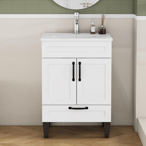 24-Inch Bathroom Vanity With Sink Combo