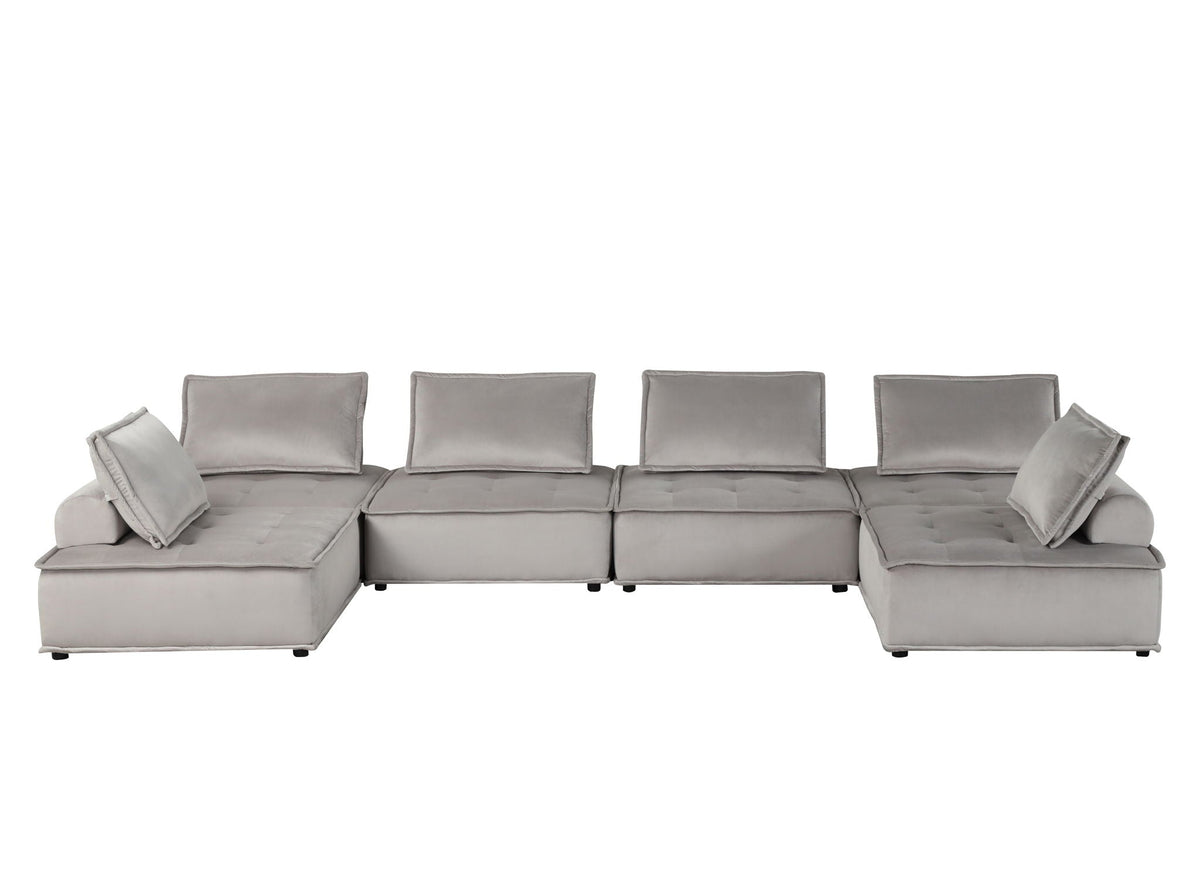 Anna - Stylish Sectional Sofa Ottoman